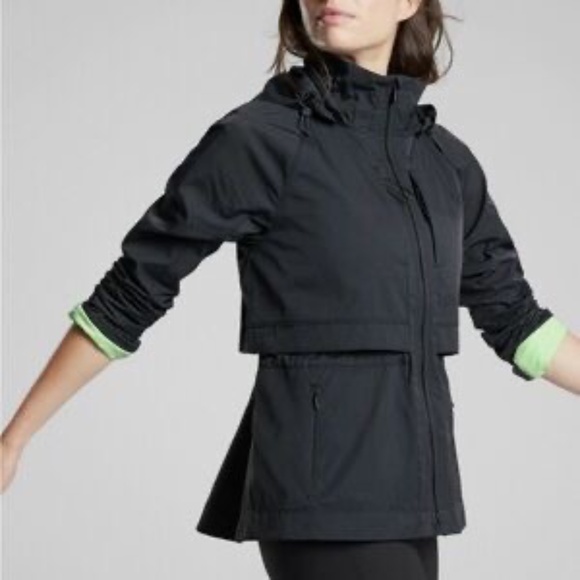 Athleta Jackets & Blazers - Athleta Open Road Shell Women's Jacket, Black, Size Small, Lightweight, hood